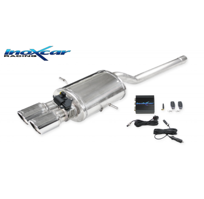 Escape trasero deportivo CEN 2X80 X-RACE + Válvula con kit de vacío + mando a distancia MINI COOPER 1.6 S (175CV) 2007-- (Ty