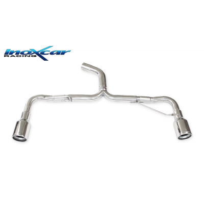 Escape trasero sin silenciador 1X102 Salida Izq. + Dcha. VOLKSWAGEN GOLF 6 2.0 TSI GTI (210CV) 2009-- SIN homologacion Inoxcar