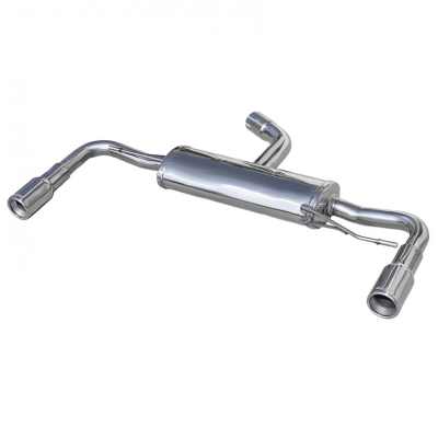 Escape trasero deportivo 1X80 Salida Izq. + Dcha. VOLKSWAGEN GOLF 6 2.0 TSI GTI (210CV) 2009-- CON Homologacion Europea Inox