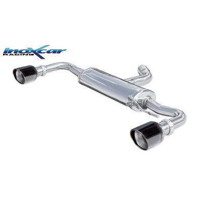 Escape trasero deportivo 1X100 X-RACE BLACK EDITION Salida Izq. + Dcha. VOLKSWAGEN GOLF 6 2.0 TSI GTI (210CV) 2009-- CON Hom