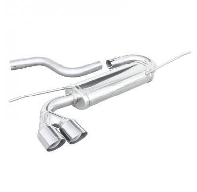 Escape trasero deportivo 2X80 RACING VOLKSWAGEN GOLF 6 2.0 TDI (170CV) GTD 2009--    CON Homologacion Europea Inoxcar