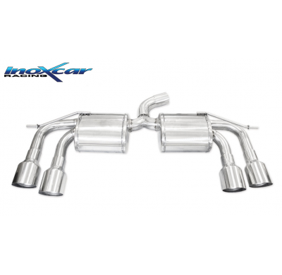 Escape trasero deportivo 2X102 RACING Salida Izq. + Dcha. VOLKSWAGEN GOLF 7 2.0 R TSI (300cv) 2014-- CON Homologacion Europe