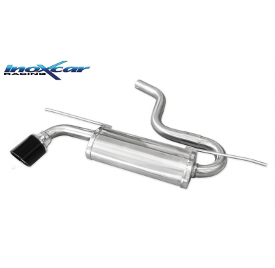 Escape trasero deportivo 1X100 X-RACE BLACK EDITION VOLKSWAGEN GOLF 7 1.6 TDI (105cv) 2015-- CON Homologacion Europea Inoxca