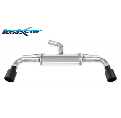Escape trasero deportivo 1X100 X-RACE BLACK MATT Salida Izq. + Dcha. VOLKSWAGEN GOLF 8 2.0 GTI (245cv) 2020-- PENDIENTE de H