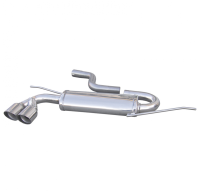 Escape trasero deportivo 2X80 RACING VOLKSWAGEN SCIROCCO 1.4 TSI (160CV) 2008-- Ø 55 CON Homologacion Europea Inoxcar