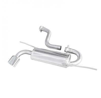 Escape trasero deportivo 1X120X80 OBLIQUO VOLKSWAGEN SCIROCCO 2.0 TDi (170CV) 2008-- CON Homologacion Europea Inoxcar