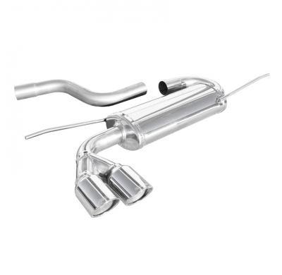 Escape trasero deportivo 2X80 X-RACE VOLKSWAGEN SCIROCCO 2.0 TDi (170CV) 2008-- CON Homologacion Europea Inoxcar