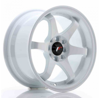 LLANTA JR Wheels JR3 15x8 ET25 4x100/114 White JAPAN RACING
