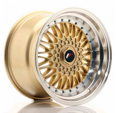LLANTA JR Wheels JR9 17x10 ET20 5x112/120 Gold w/Machined Lip JAPAN RACING