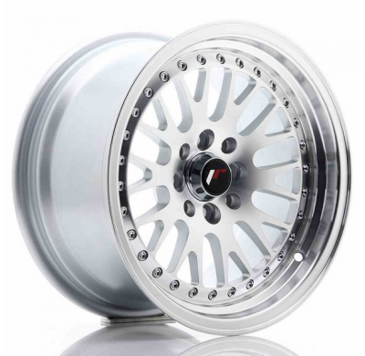 LLANTA JR Wheels JR10 15x8 ET20 4x100/108 Silver Machined Face JAPAN RACING