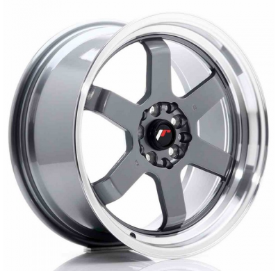 LLANTA JR Wheels JR12 17x8 ET33 5x100/114 Gun Metal JAPAN RACING