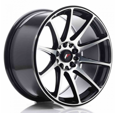 LLANTA JR Wheels JR11 18x9,5 ET22 5x114/120 Black Machined JAPAN RACING