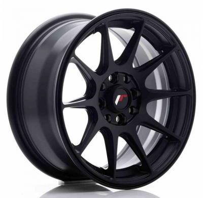 LLANTA JR Wheels JR11 15x7 ET30 4x100/114 Flat Black JAPAN RACING