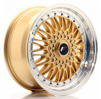 LLANTA JR Wheels JR9 17x7,5 ET20 BLANK Gold w/Machined Lip JAPAN RACING