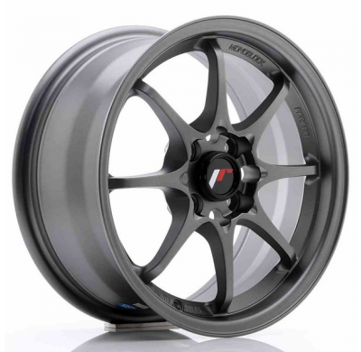 LLANTA JR Wheels JR5 15x7 ET35 4x100 Matt Gun Metal JAPAN RACING