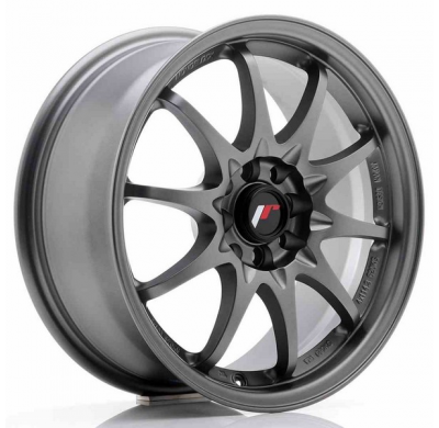 LLANTA JR Wheels JR5 16x7 ET30 4x100/108 Matt Gun Metal JAPAN RACING