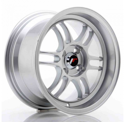 LLANTA JR Wheels JR7 15x8 ET35 4x100 Silver JAPAN RACING