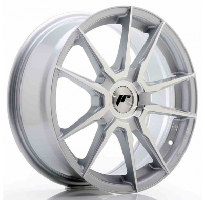 LLANTA JR Wheels JR21 17x7 ET25-40 Blank Machined Silver JAPAN RACING