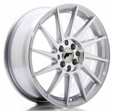 LLANTA JR Wheels JR22 17x7 ET25 4x100/108 Silver Machined Face JAPAN RACING
