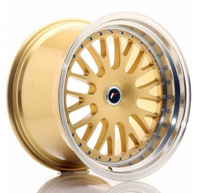 LLANTA JR Wheels JR10 19x11 ET15-30 Blank Gold w/Machined Lip JAPAN RACING