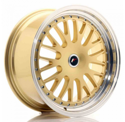 LLANTA JR Wheels JR10 19x8,5 ET20-35 Blank Gold w/Machined Lip JAPAN RACING