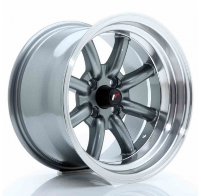 LLANTA JR Wheels JR19 15x9 ET-13 4x100 Gun Metal JAPAN RACING