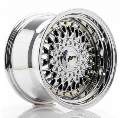 LLANTA JR Wheels JR9 15x9 ET10 4x100/108 Chrome JAPAN RACING