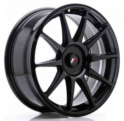 Llanta Jr Wheels Jr11 18x7,5 Et35-40 Blank Glossy Black Japan Racing