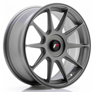 LLANTA JR Wheels JR11 17x7,25 ET35-40 Blank Matt Gun Metal JAPAN RACING