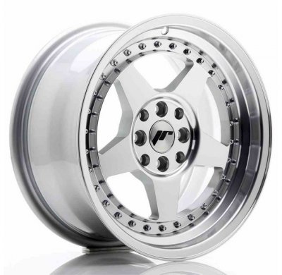 LLANTA JR Wheels JR6 16x8 ET25 4x100/108 Silver Machined Face JAPAN RACING
