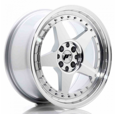 LLANTA JR Wheels JR6 17x8 ET35 4x100/114 Silver Machined Face JAPAN RACING