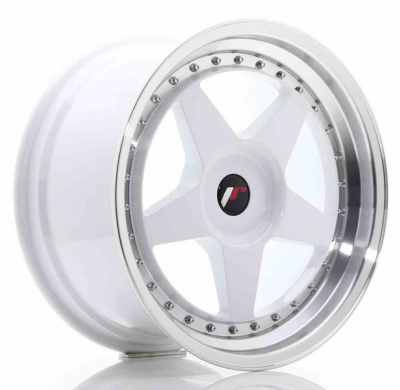 Llanta Jr Wheels Jr6 18x9,5 Et20-40 Blank White W/Machined Lip Japan Racing