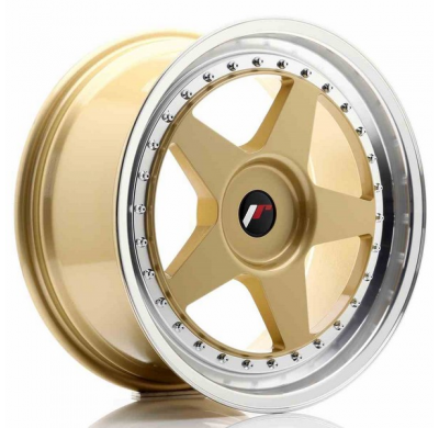 Llanta Jr Wheels Jr6 18x8,5 Et20-40 Blank Gold W/Machined Lip Japan Racing