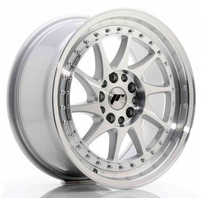 LLANTA JR Wheels JR26 17x8 ET25 5x114/120 Silver Machined Face JAPAN RACING