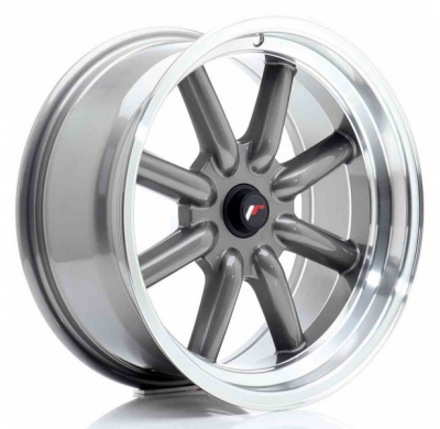 LLANTA JR Wheels JR19 17x8 ET-20-0 BLANK Gun Metal JAPAN RACING
