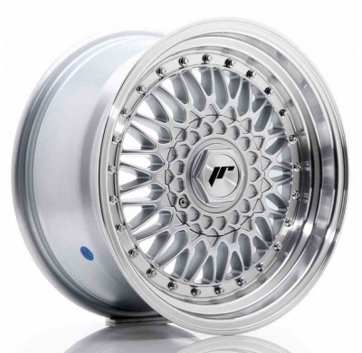 Llanta Jr Wheels Jr9 16x8 Et25 4x100/108 Silver W/Machined Lip+silver Rivets Japan Racing