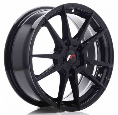 LLANTA JR Wheels JR21 17x7 ET35-40 5H Blank Gloss Black JAPAN RACING