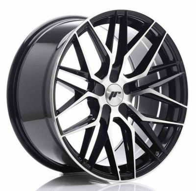 LLANTA JR Wheels JR28 19x9,5 ET20-40 5H BLANK Gloss Black Machined Face JAPAN RACING