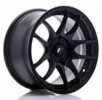 LLANTA JR Wheels JR29 15x8 ET28-37 4H BLANK Matt Black JAPAN RACING