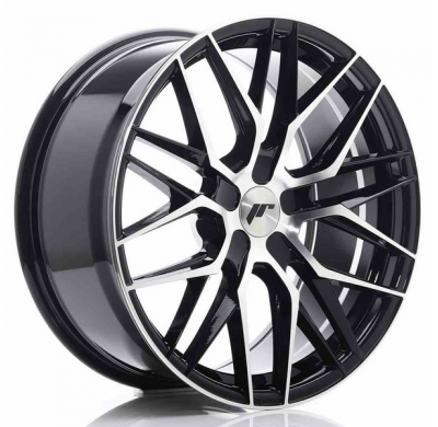 LLANTA JR Wheels JR28 19x8,5 ET35-40 5H BLANK Gloss Black Machined Face JAPAN RACING