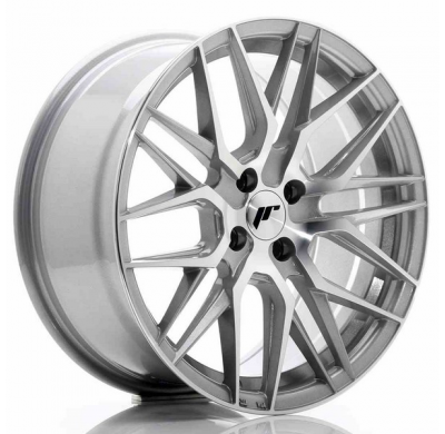LLANTA JR Wheels JR28 17x8 ET40 4x100 Silver Machined Face JAPAN RACING