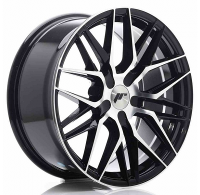LLANTA JR Wheels JR28 18x8,5 ET40 5H BLANK Gloss Black Machined Face JAPAN RACING
