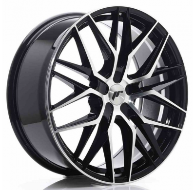 LLANTA JR Wheels JR28 21x9 ET15-45 5H BLANK Gloss Black Machined Face JAPAN RACING