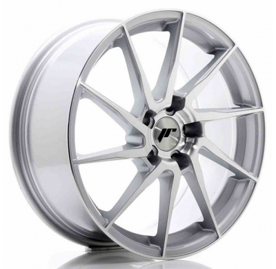 LLANTA JR Wheels JR36 18x8 ET35 5x120 Silver Brushed Face JAPAN RACING
