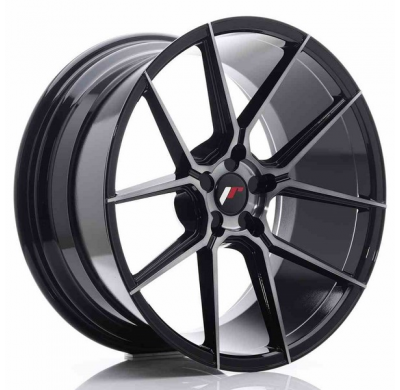 LLANTA JR Wheels JR30 20x10 ET20-40 5H BLANK Black Brushed w/Tinted Face JAPAN RACING