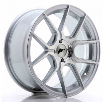 LLANTA JR Wheels JR30 17x8 ET40 4x100 Silver Machined Face JAPAN RACING