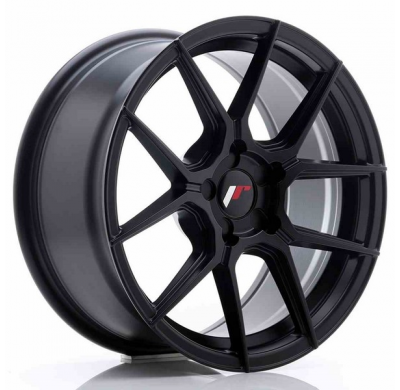 LLANTA JR Wheels JR30 17x8 ET20-40 5H BLANK Matt Black JAPAN RACING