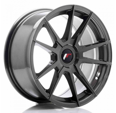 LLANTA JR Wheels JR21 17x8 ET35 Blank Hyper Gray JAPAN RACING