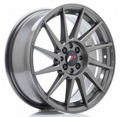 LLANTA JR Wheels JR22 17x7 ET35 5x100/114 Hyper Gray JAPAN RACING