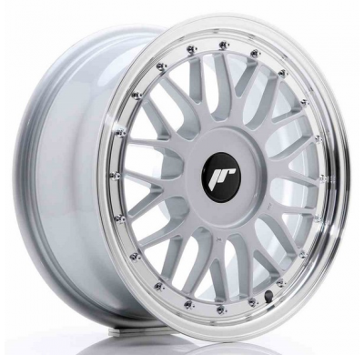 LLANTA JR Wheels JR23 16x7 ET20-45 BLANK Hyper Silver w/Machined Lip JAPAN RACING